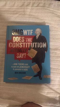 OMG WTF Does the Constitution Actually Say? Hardcover Book - PRISTINE Like New
