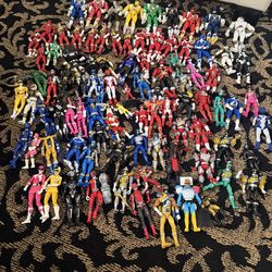 Lot power rangers action figures multi 90+