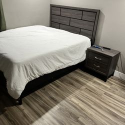 Bed Frame And Nightstand Optional Matching Mirror