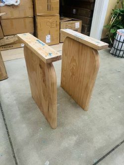 2 pcs DIY Dinning Table legs 28“height Solid Wood 