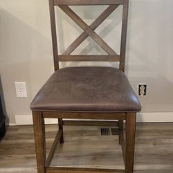 Bar Height Brand New Wood Chair $30