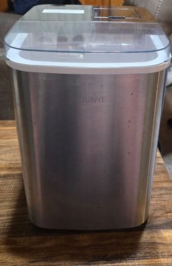 JINJUNYE Personal Nugget Ice Maker Ice Machine