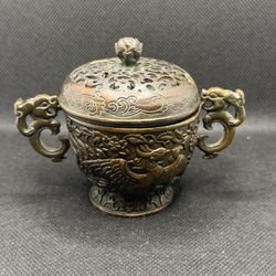 Antique collectible incense burner home decor ornament