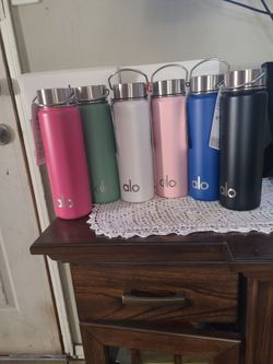 Alo Stainless Steel Water Bottles – Set of 6