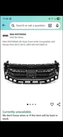 Honda Pilot Front Grille