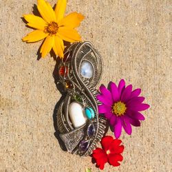 Handmade wire wrapped pendant