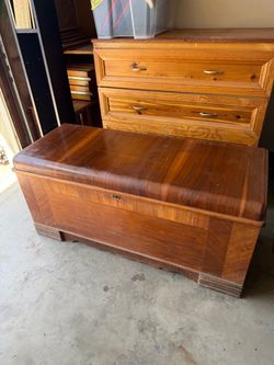 Vintage Wooden Cedar Hope Chest