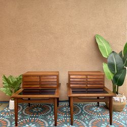 Nightstands End Tables Side Tables American of Martinsville MCM Mid-Century Modern Vintage Walnut