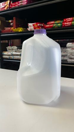 (8 PACK) 128 Oz Empty Plastic Gallon Juice Bottles with Tamper Evident PURPLE Caps - Ideal for Juices, Ice Coffee, Milk, Smoothies, Picnic's and Even 