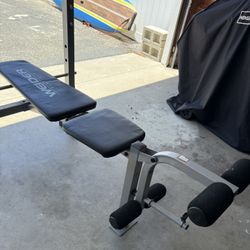 Joe Weider Weight Bench With Leg Extension