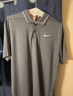 NIKE Men's Dri-FIT Heather Golf Polo medium