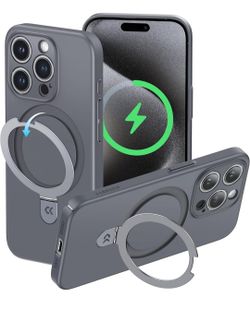 iPhone 15 Prp Magnetic Stand Slim-Fit Case