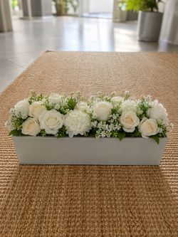 Mirrored Glass Rectangular Planter, vase