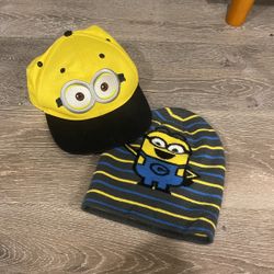 Kids Minions Hat And Beanie