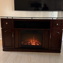 Electric tv stand/entertainment center