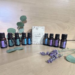 dōTERRA Essential Oils Lot (9 Bottles) + PrettyCare Roller Bottles Kit