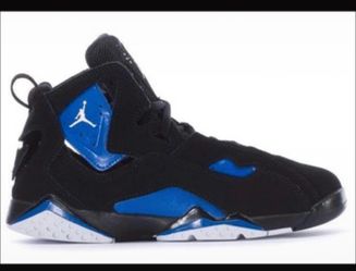 Air Jordan True Flight Black Royal Blue Sneakers