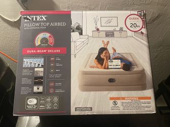 Intex Pillow Top Airbed w/Pump