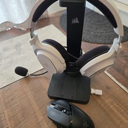 $340 Bundle - Gaming Mouse, Headset, and Headset Stand Bundle. Like New