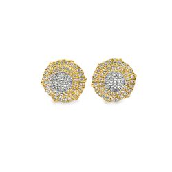 10k Yellow Gold Diamond Earrings 0.23 ctw