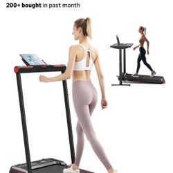 Walking Pad Treadmill, Anylife Incline Walking Pads Under Desk 330lb Capacity, 2.5HP Portable Treadmills for Home, Compact Treadmill Small Running Pad