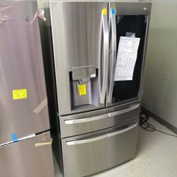 LG INSTAVIEW FRENCH 4 DOOR REFRIGERATOR OPEN BOX ITEM CC2