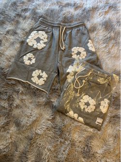 Denim Tear Shorts Grey