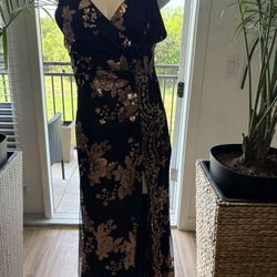 Women Long Black Dress 