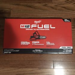 Milwaukee Fuel M12 Hatchet Chainsaw Tool Only Brand New