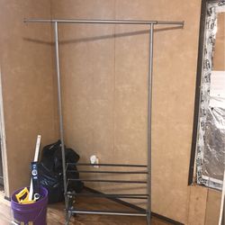 Clothes Hanger And Shoe Rack