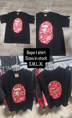 Best bape  tee shorts short sleeve for the summer and great quality 💯 100 for two