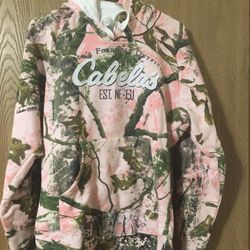 Women’s Pink Cabelas Hoodie Size L