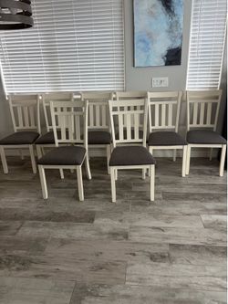 8 chairs