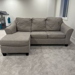 Ashley Furniture Grey Sectional Sleeper Couch