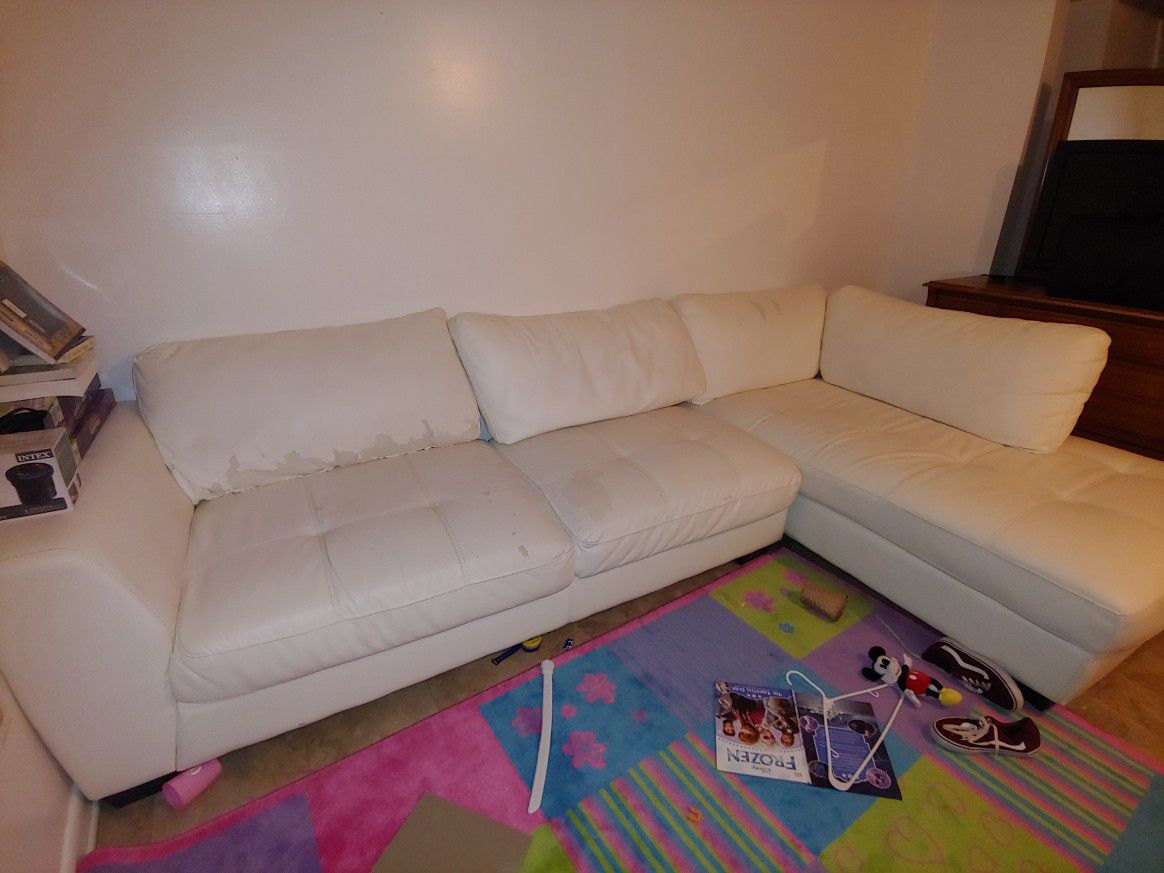 Free leather sectional pending pickup