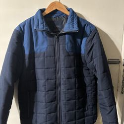 MENS NOMAD JACKET - SIZE LARGE - TWO TONE BLUE