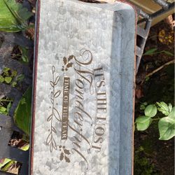 Metal Christmas Tray