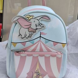 Loungefly Disney Dumbo Flying Circus Tent Mini Backpack New!