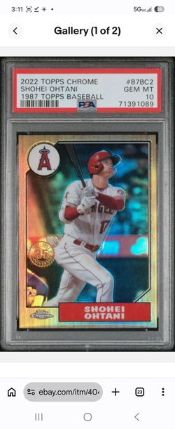Shohei ohtani Topps chrome retro 87 Insert! Perfect condition.