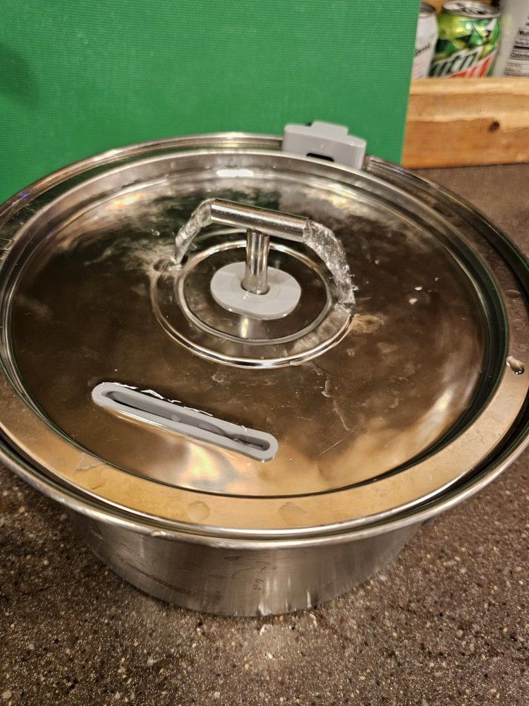 Cat Stainless Steel Water Fountain