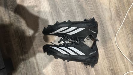 adidas Adizero Electric II Men Size 11 1/2 Football Cleats Core Black White