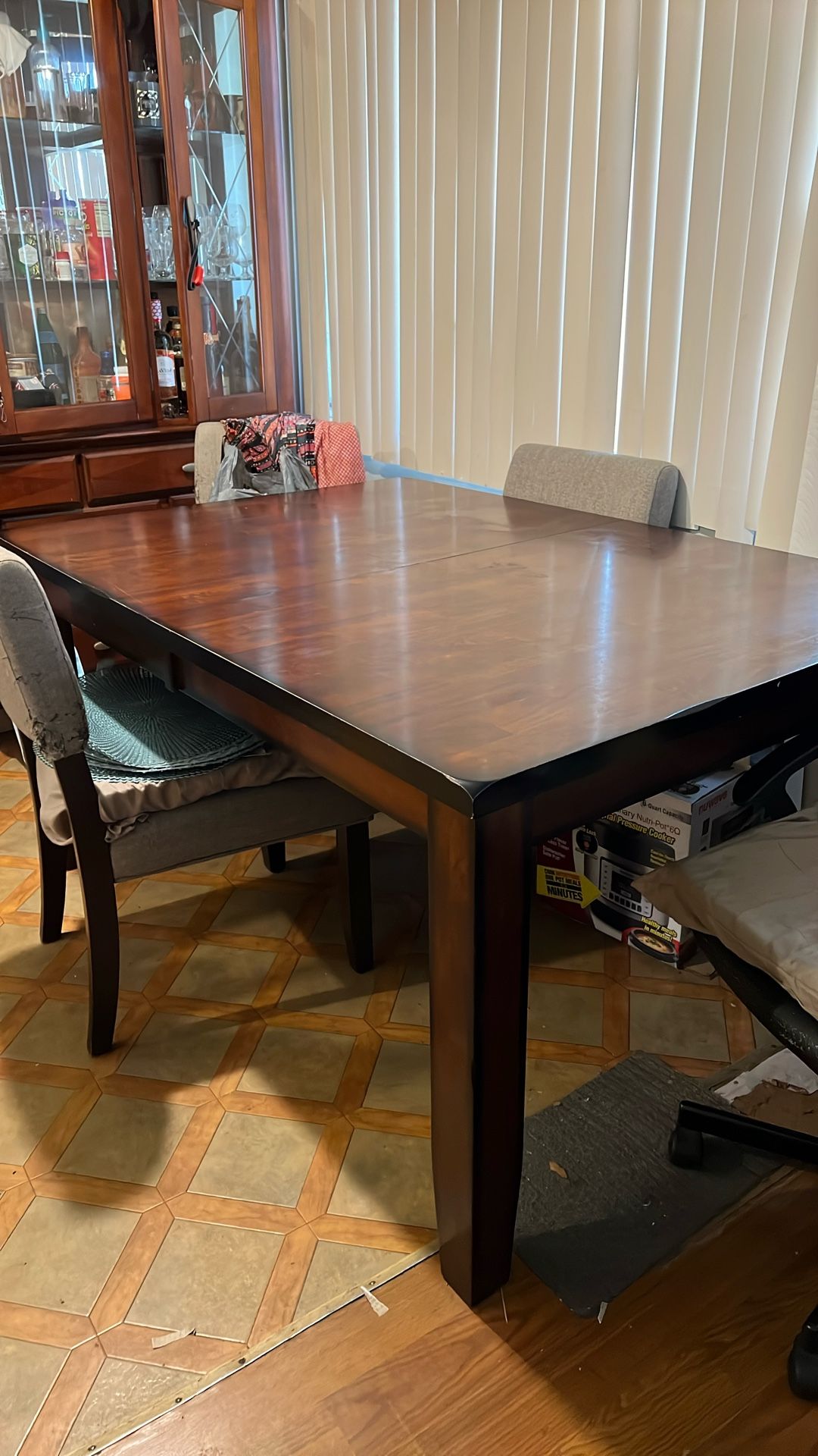 Dark Brown Dining Table