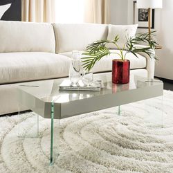 Elegant Coffee Table with Glass Leg