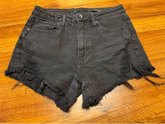 Kendall + Kylie black denim shorts