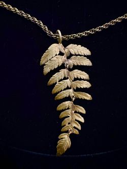 Michael Michaud fern necklace