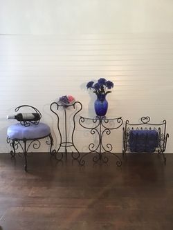 Beautiful wrought iron items (5)