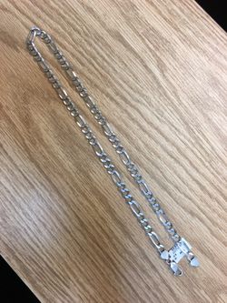 22” figuring silver chain