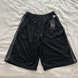 Black shorts with Black/Gray Stripes Sz L