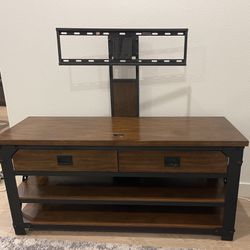 Luxurious TV Stand With Wall Mount 
