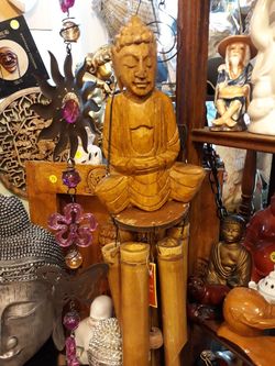 Unique bamboo Buddha wind chime